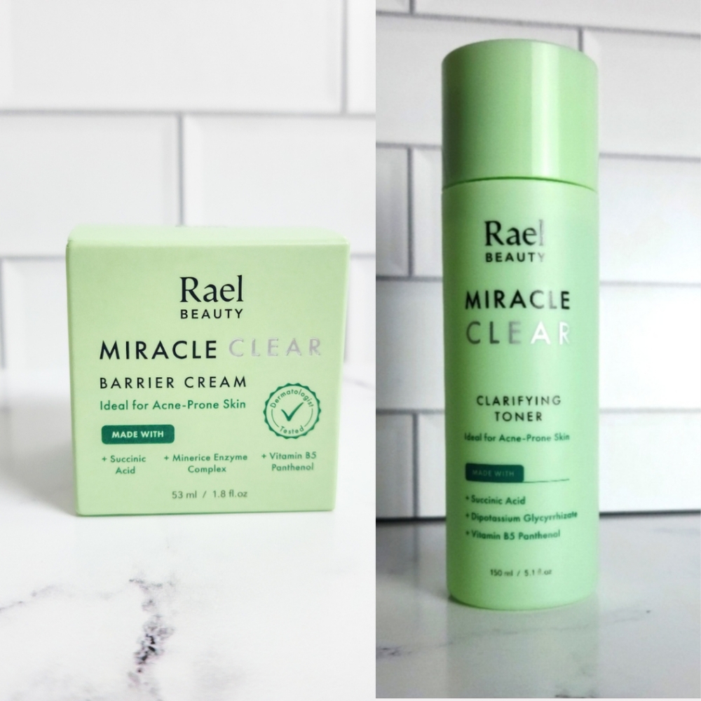 Rael Bundle: Miracle Clear Clarifying Toner & Miracle Clear Barrier Cream